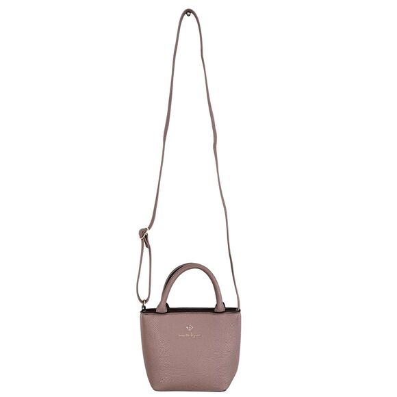Nanette Lepore Mini Crossbody Bag Blush Pink Vegan Preppy Classic Minimal - Picture 4 of 16